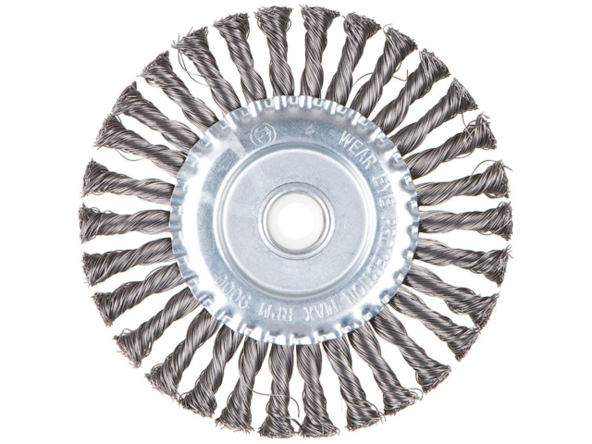 Щетка дисковая косичка 180mmх22mm (для УШМ, в блистере) GEPARD GP0880-180