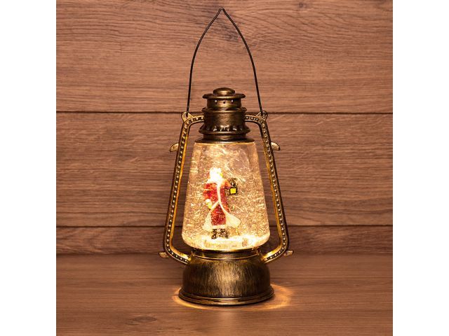 Декоративный фонарь с эффектом снегопада и подсветкой "Санта Клаус", белый (Применяется дл... NINGBO JIA SHE TRADING CO.,LTD. (Китай) 501-066