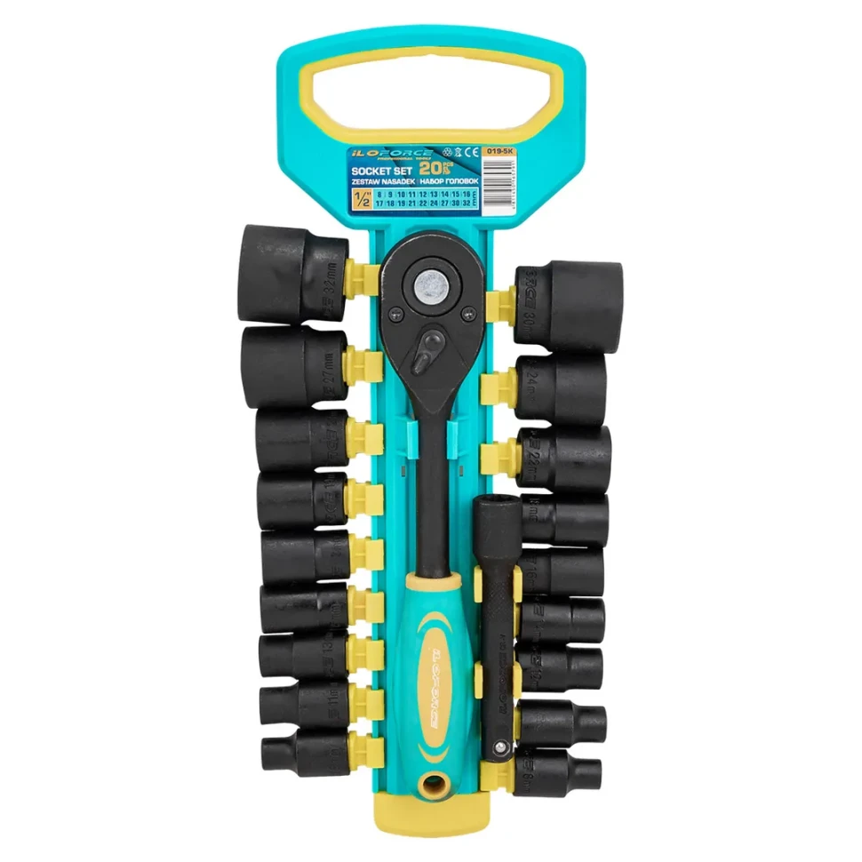 Набор головок 20пр. 1/2''  ILOforce IF-019-5K