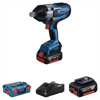 Гайковерт GDS 18V-1050 H аккумуляторный (1050Nm / 3/4" / 2*5.0Ah / L-Boxx) BOSCH 0.601.9J8.522
