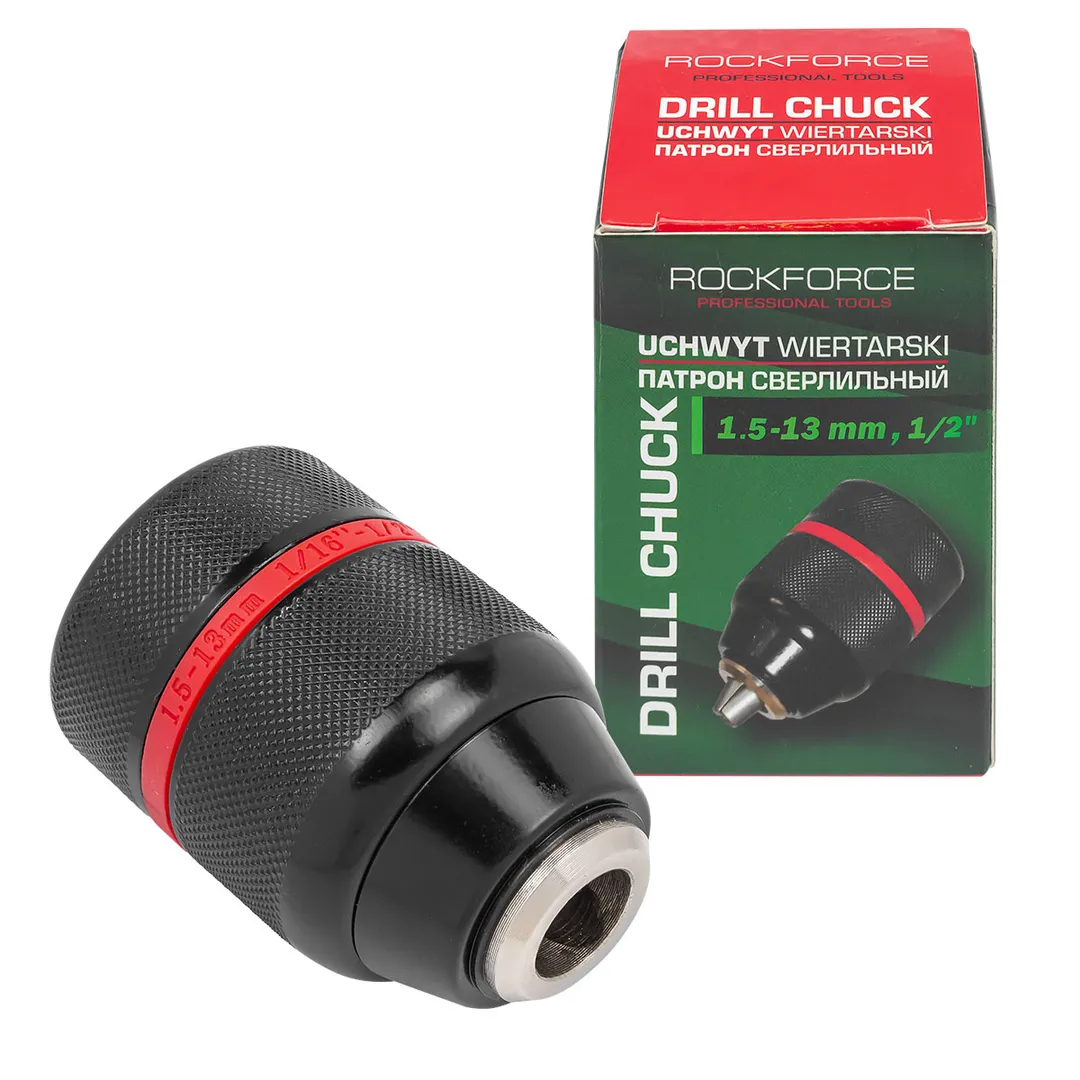 Патрон цанговый для дрели (2-13мм, 1/2") RockFORCE RF-G00521