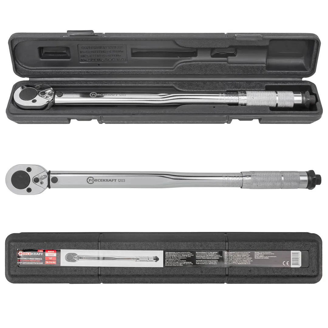 Ключ моментный 28-210Нм, 1/2"  FORCEKRAFT FK-1203