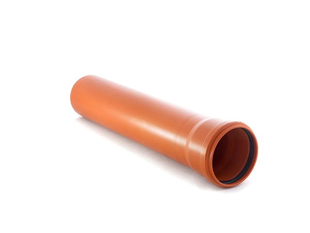 Труба канализационная наружная 110х2000mm SN2  (труба нар. (рыжая)  ...РосТурПласт 14726