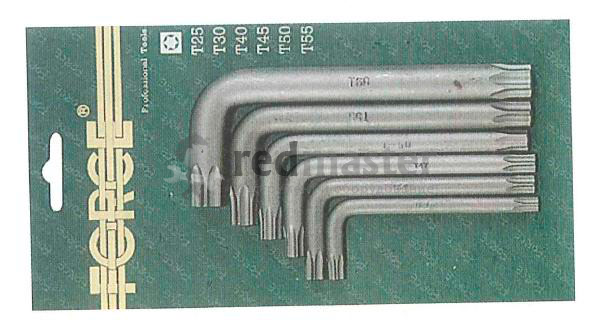 Набор ключей торкс  T40-T60 6 пр. Force 5063