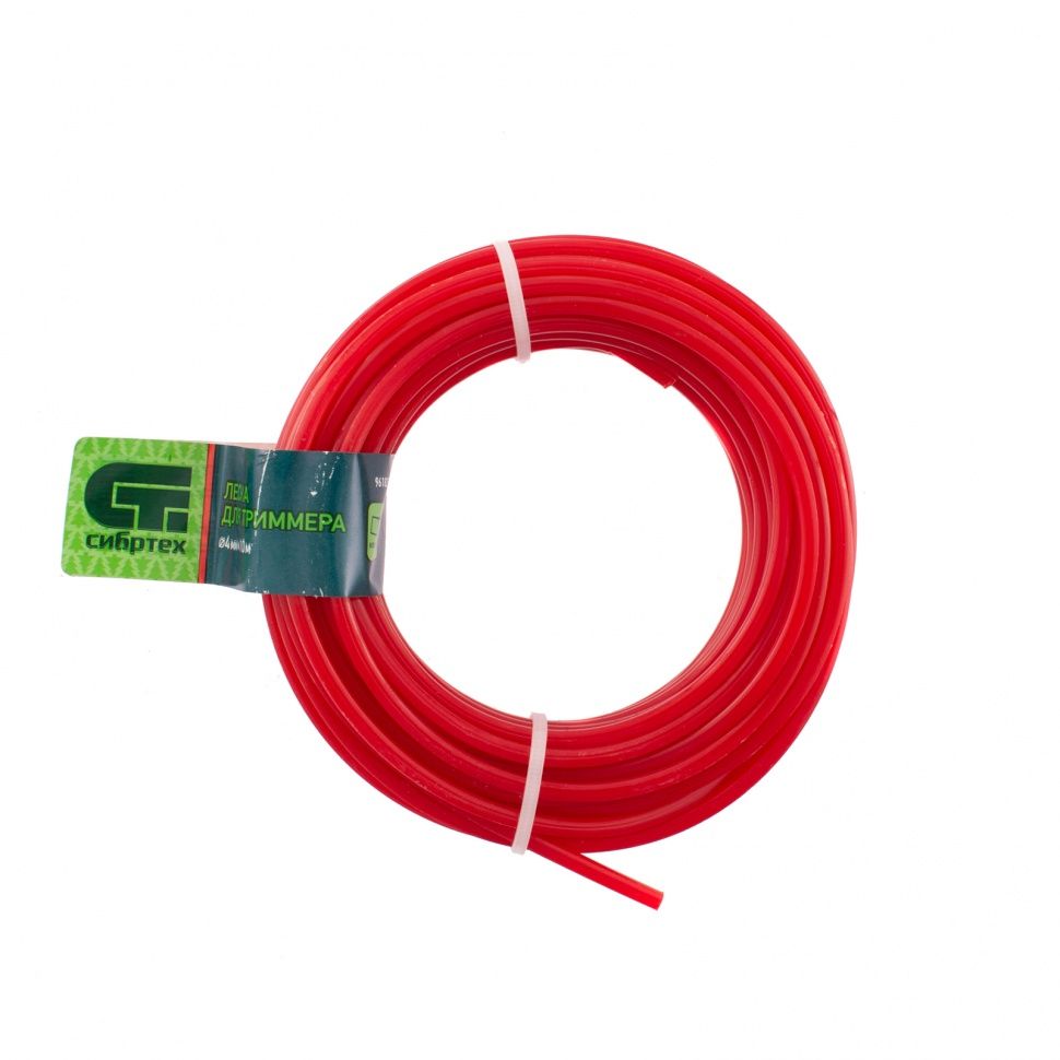 Леска для триммера квадратная, 4.0 mm х 10 м Сибртех 961825