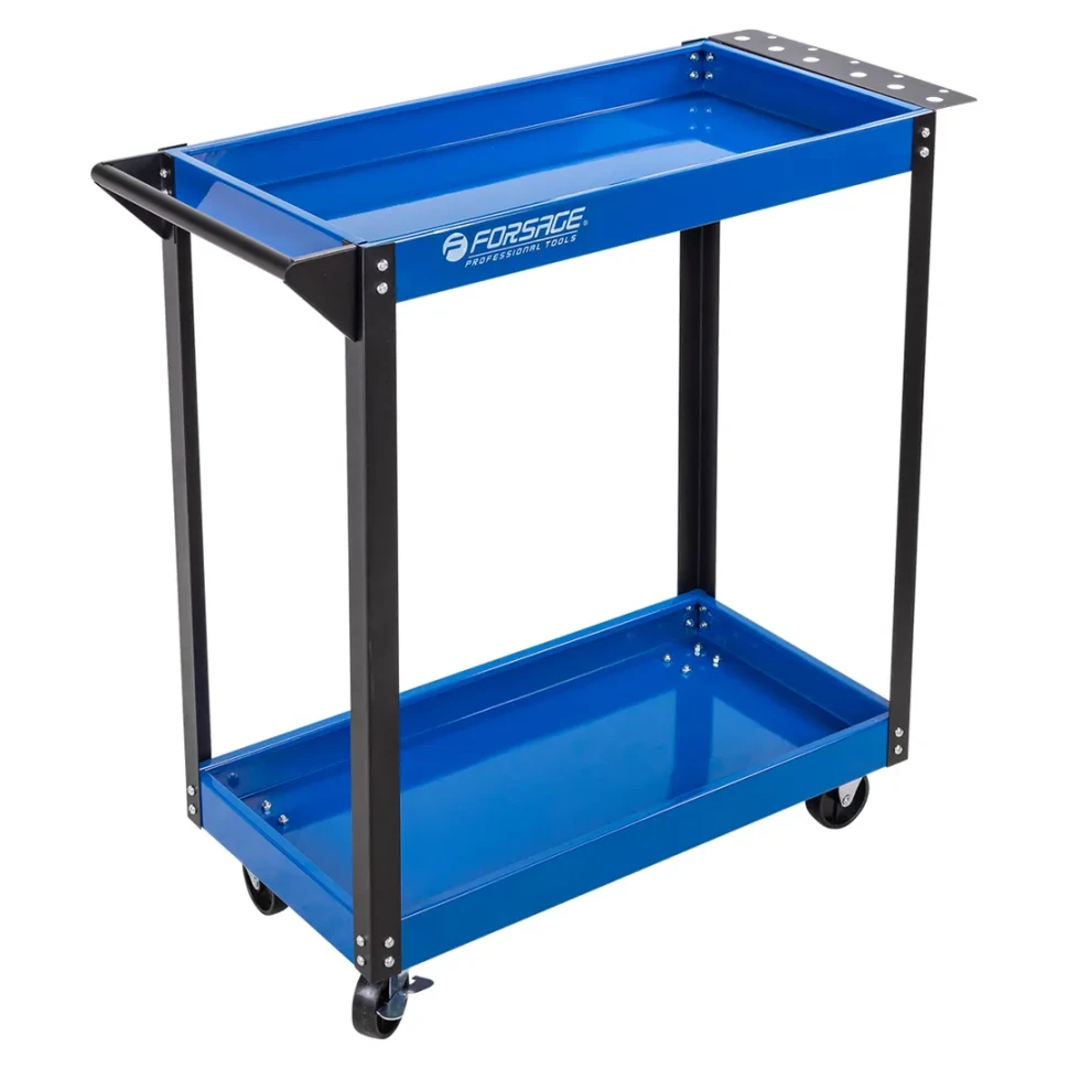 Тележка инструментальная 2-х полочная (733Х350Х780мм, max нагрузка 100кг) Forsage F-1141343C