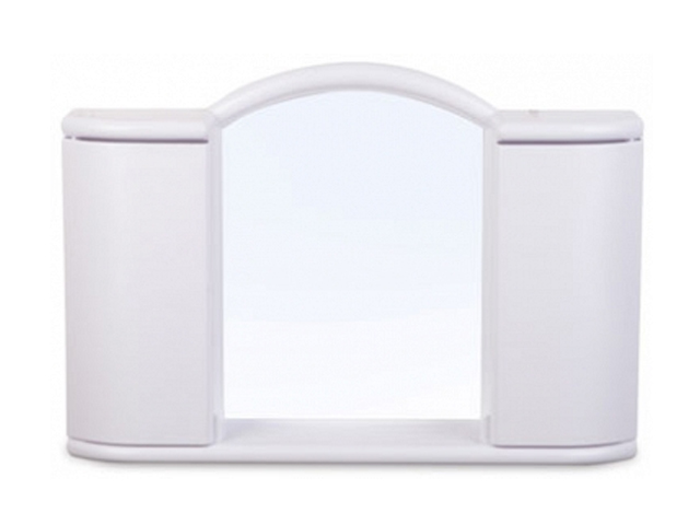 Шкафчик зеркальный Argo, белый мрамор (596х410х108 mm)  BEROSSI АС11904000