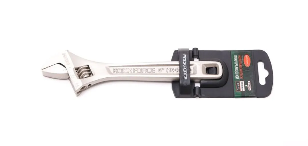 Ключ разводной Profi CRV 6"-150мм (захват 0-20мм) Rock FORCE RF-649150