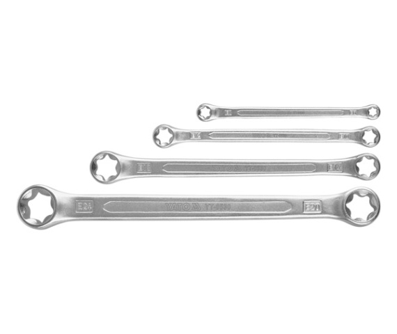 Ключи накидные TORX E6х24 (набор 4пр.) CrV YATO YT-0530