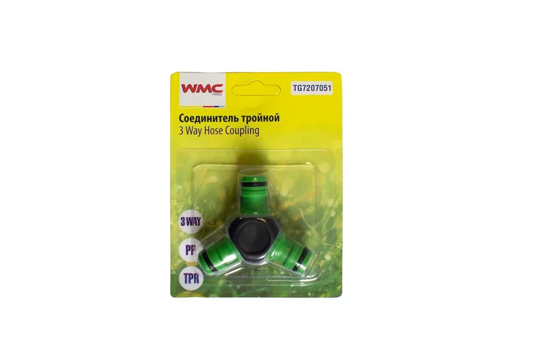 Соединитель шлангов тройной  WMC TOOLS TG7207051