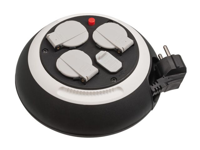 Удлинитель 3м на барабане, 3 розетки, 3.3кВт, 3х1.5mm2, 2 USB, Comfort-Line  ...BRENNENSTUHL 1109220600