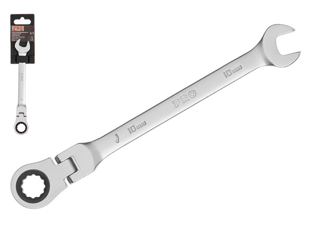 Ключ 10 мм. трещоточный шарнирный PRO  STARTUL PRO-7210