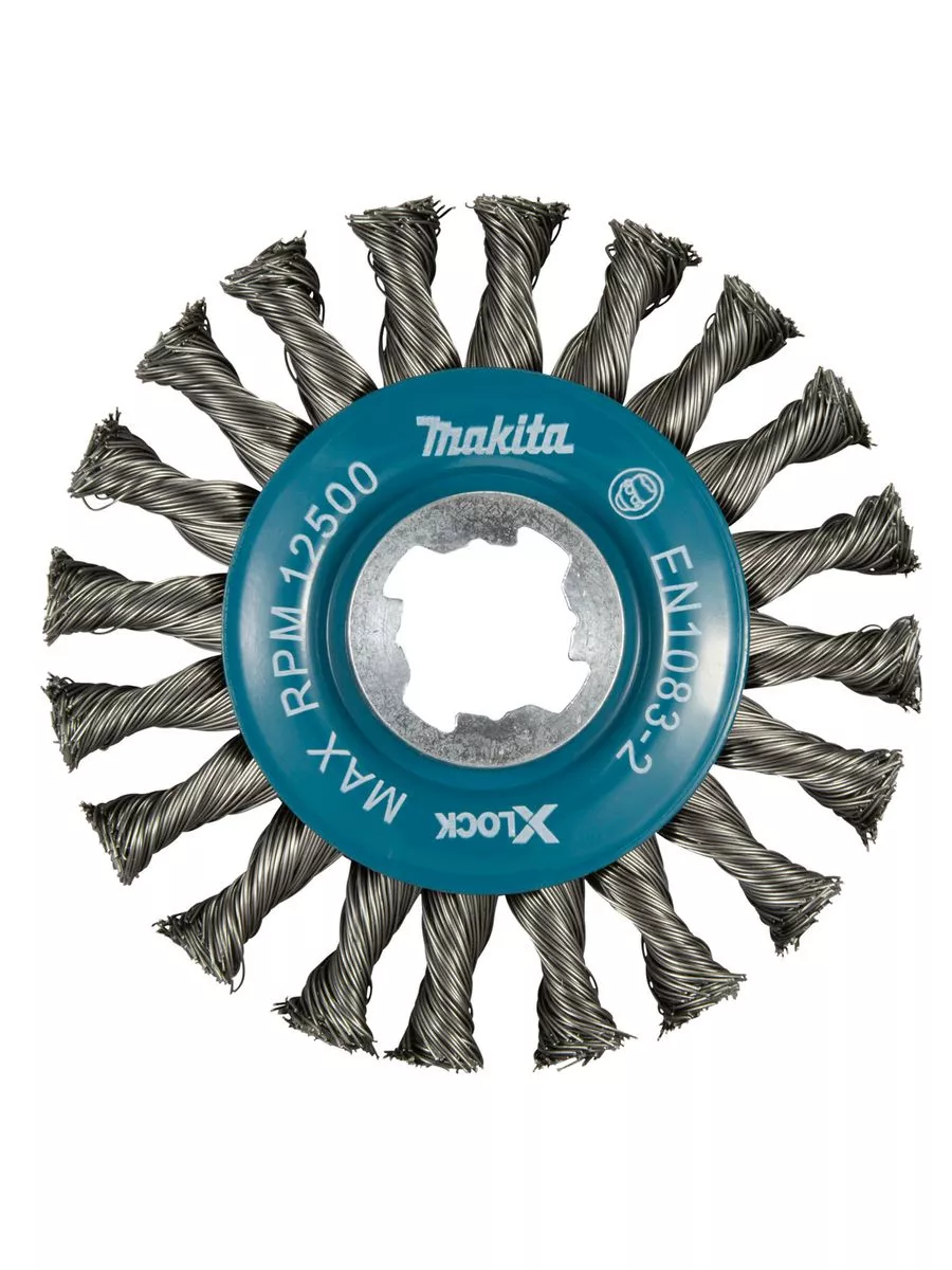 Щетка проволочная дисковая (d115 мм / пров 0,5 мм / X-lock) по металлу  ...MAKITA D-73405