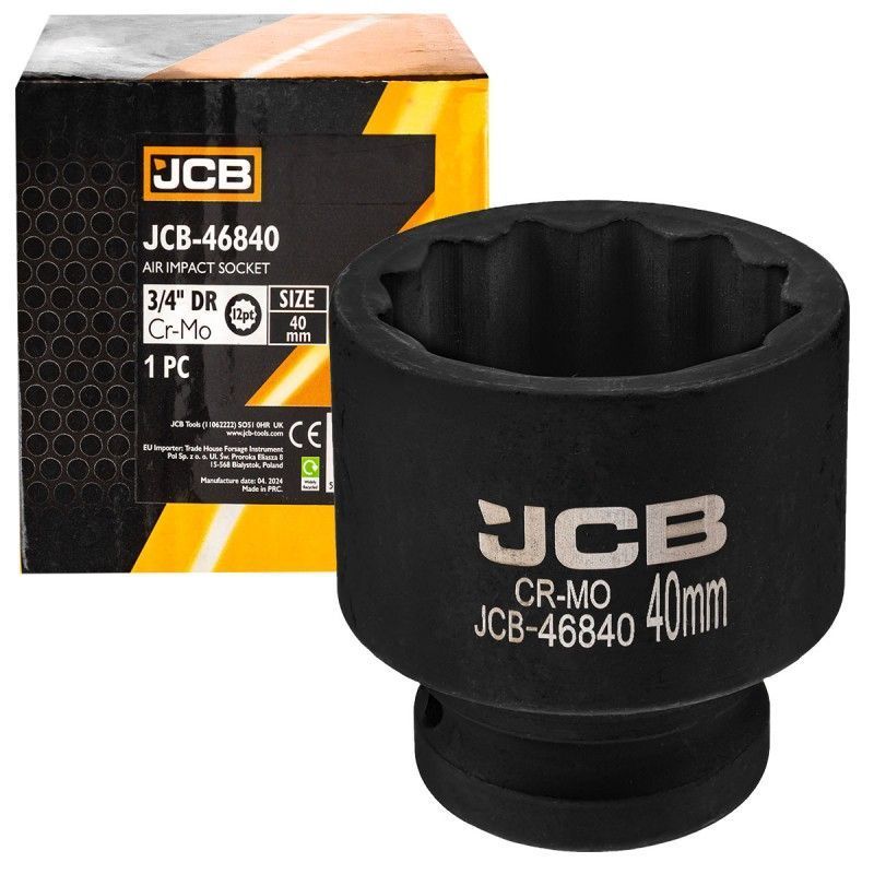 Головка ударная 3/4", 40мм (12гр.)  JCB JCB-46840