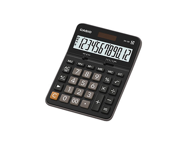 Калькулятор  12 разрядный черный бухгалтерский,  CASIO DX-12B