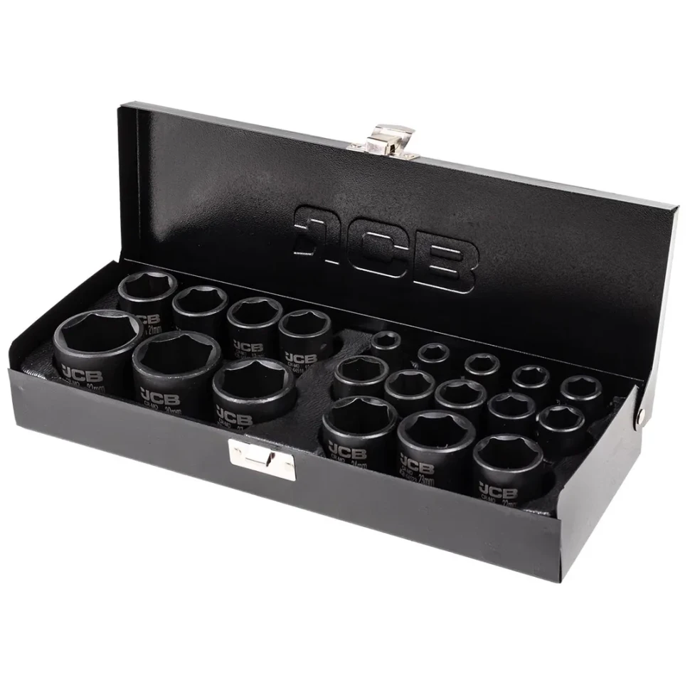 Головки ударные, набор 20пр., 1/2" (6гр.)  JCB JCB-4203-5MPB