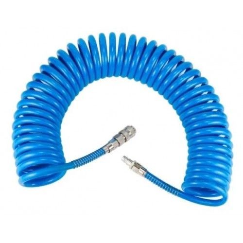 Шланг спиральный для воздуха с фитингами 6.5х10mm 10м (PU) H-D HD-1065H