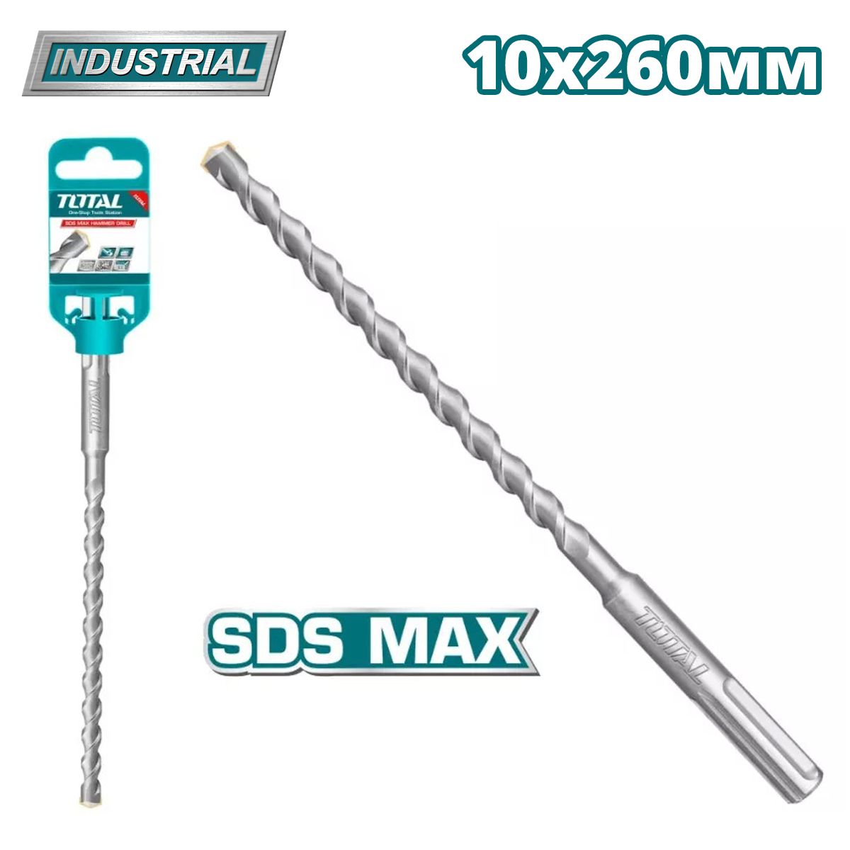 Бур SDS-MAX 10x260мм  TOTAL TAC321007