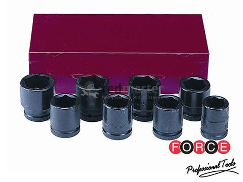 Набор головок ударных 3/4", 6гр, 7пр., (30-55мм) Force 6071
