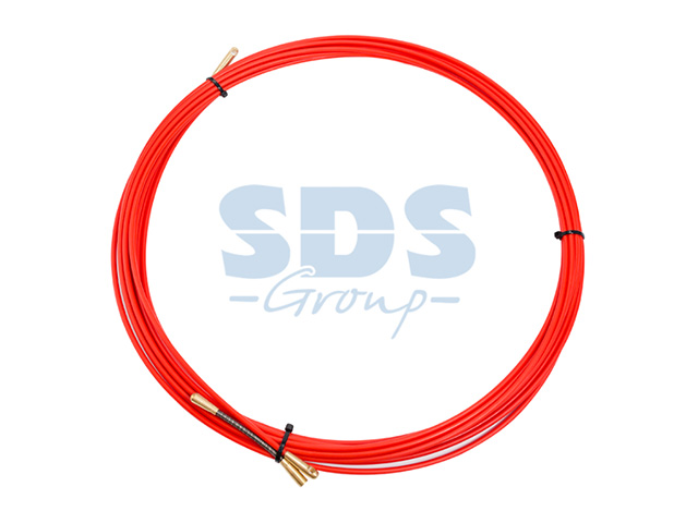 Протяжка кабельная (мини УЗК в бухте), стеклопруток, d=3,5 mm 5 м красная  ...REXANT 47-1005