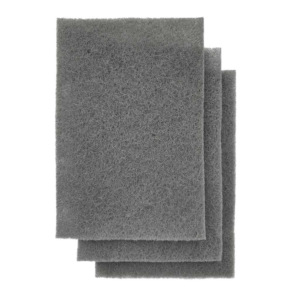 Нетканый абразив P1500 (тип зерна - оксид алюминия/карбид кремния) толщина 5~6 мм (Размер 152х229 мм) Гамматест MMT1500