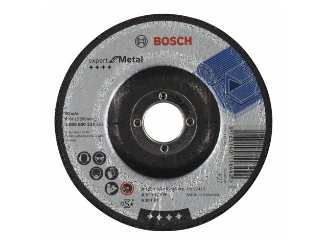 Круг обдирочный 125x6x22.2 mm для металла  BOSCH 2608600223