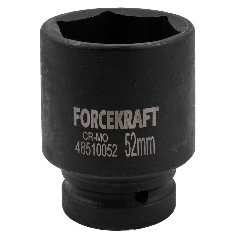 Головка ударная глубокая 1", 52мм (6гр.)  FORCEKRAFT FK-48510052