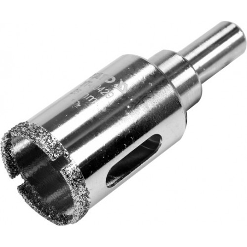 Сверло алмазное трубчатое для керамогранита и греса  d25mm YATO YT-60429