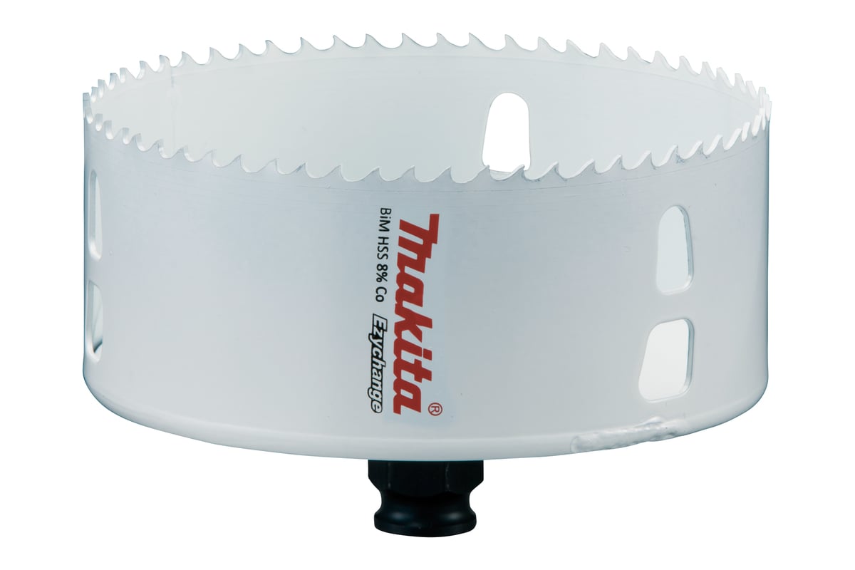 Коронка по твердому дереву 114 мм (BiM+Cobalt 8% / Ezychange) MAKITA E-04020