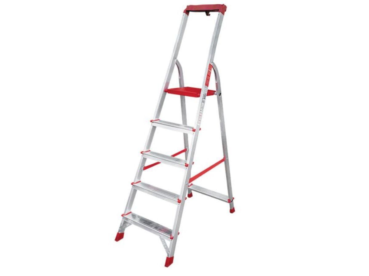 Лестница -стремянка алюминиевая 5 ступеней органайзер NV 3115 Новая Высота 3115105