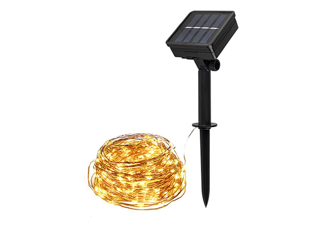 Светильник садовый на солнечной батарее SLR-G03-100Y  (нить, желт. 100 LED)  ...ФАZА 5033320