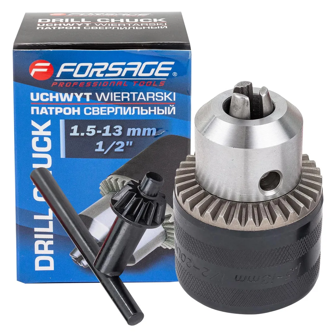 Патрон цанговый для дрели (1.5-13мм, 1/2") Forsage F-G00500