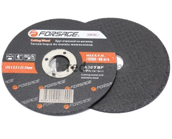 Круг отрезной по металлу 125x1.0x22.23мм Forsage F-CW705