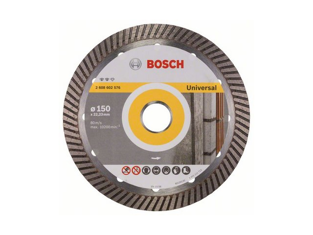 Алмазный круг 150х22 mm универсальный Turbo EXPERT FOR UNIVERAL (сухая резка) BOSCH 2608602576