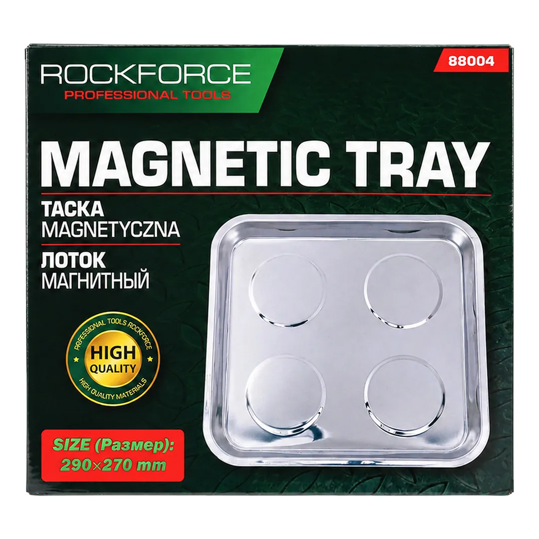 Лоток магнитный из нержавеющей стали  (290х270мм) Rock FORCE RF-88004