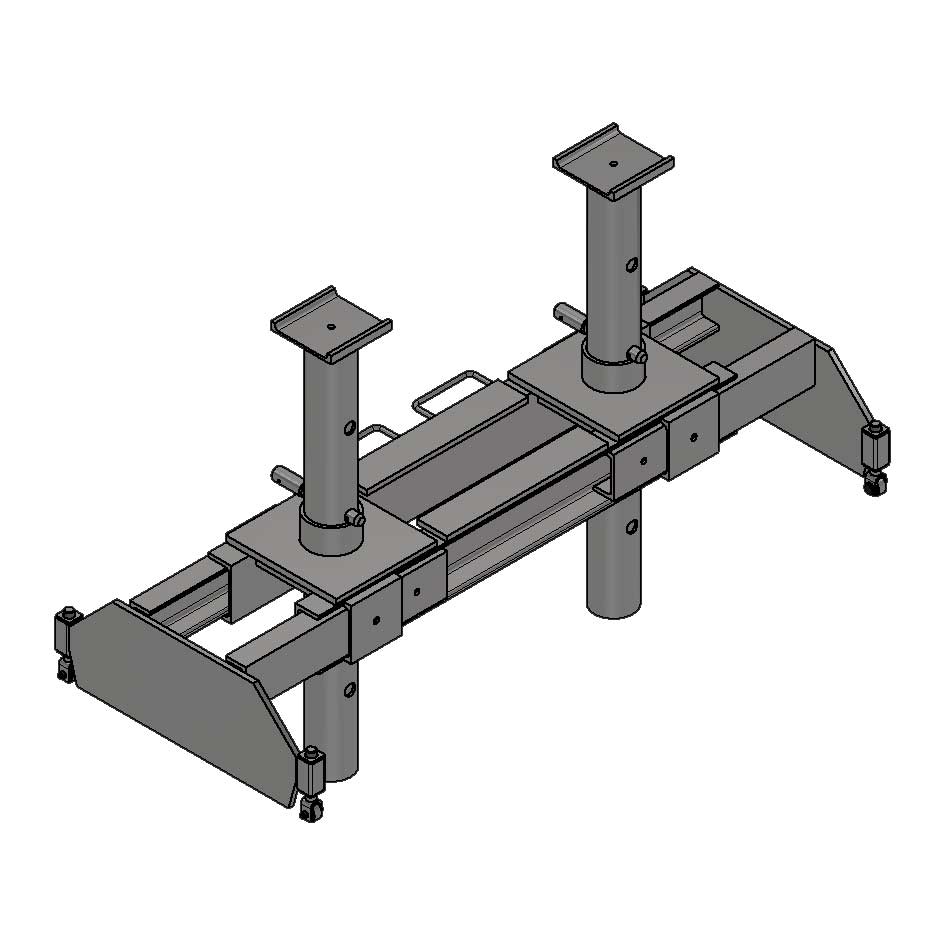 Опорная система для вывешивания передних осей грузового автомобиля 180 мм Гамматест GTM5012