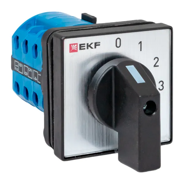 Переключатель кулачковый ПК-1-102 10А 2П «0-1-2-3» IP65 EKF pk-1-102-10-65
