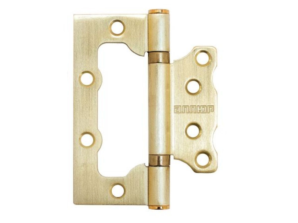 Петля накладная 100х75 2BB SBP 2.5mm мат.латунь (2 шт) АЛЛЮР УЗК 7501