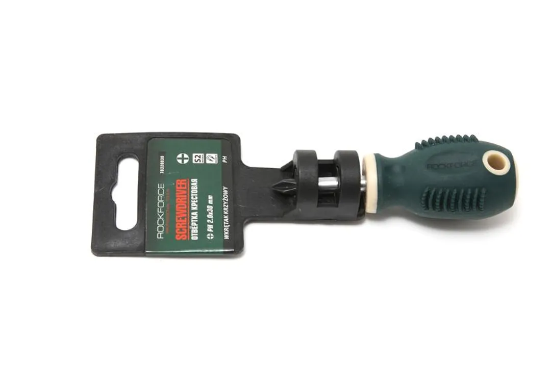 Отвертка крестовая магнитная "Profi" S2 PH1.0х30мм Rock FORCE RF-70310030