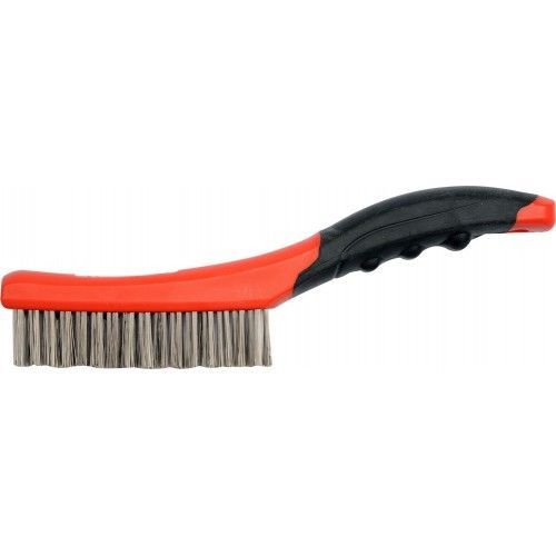 Щетка ручная нержавейка 4 рядка 260mm YATO YT-6338 Щетка ручная нержавейка 4 рядка 260mm YATO YT-6338