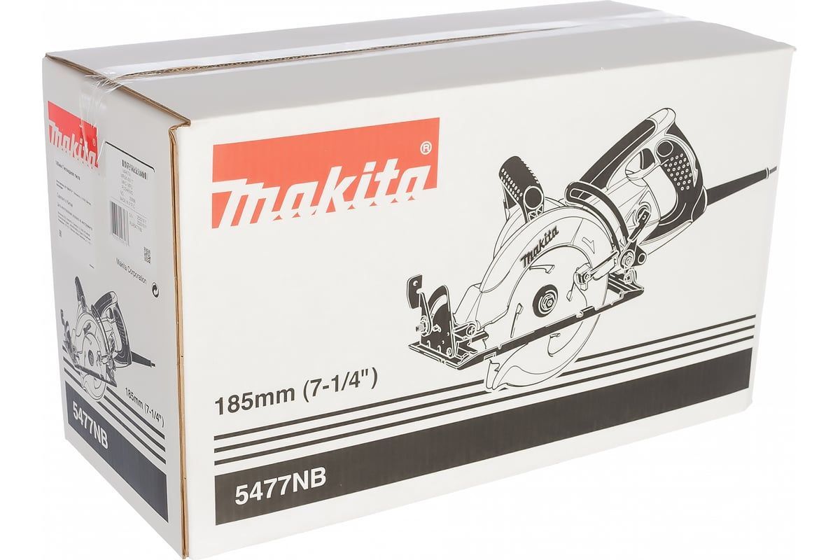 Дисковая пила 5477NB ,1800 Вт, 185*30 мм ,гипоидная, MAKITA 5477NB