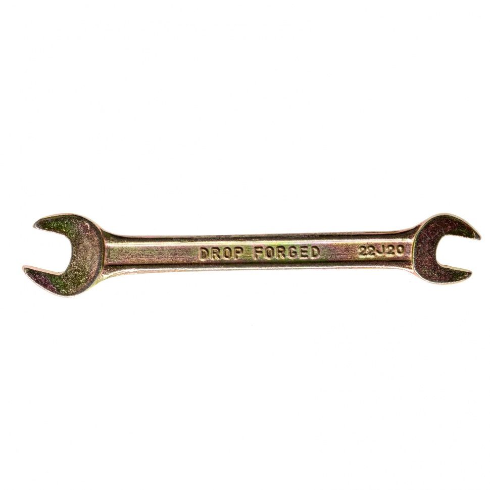 Ключ рожковый, 8 х 10 mm, желтый цинк  Сибртех 14303