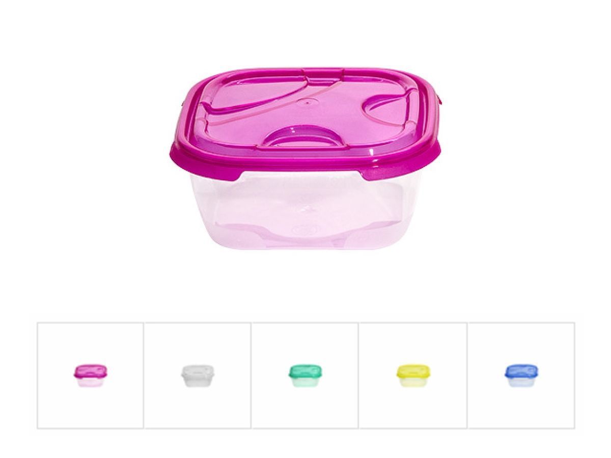 Контейнер прямоугольный 1 л, с крышкой, Frigo (160х160х70 mm) DRINA 10226
