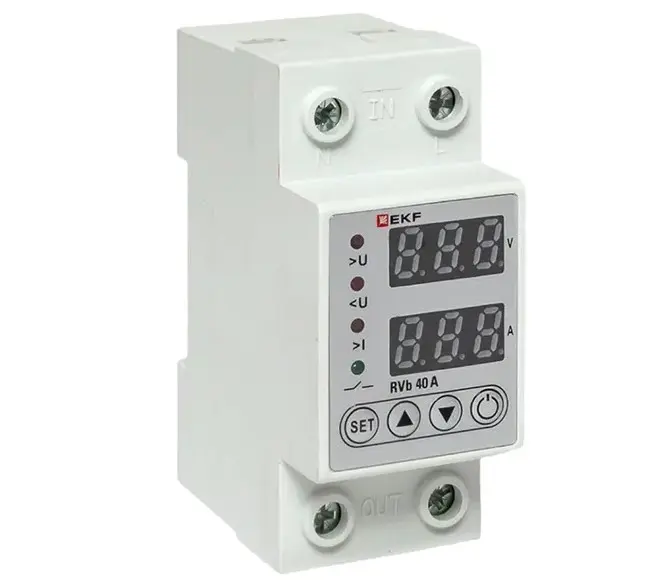 Реле напряжения и тока с дисп. RVb 40A EKF rvb-m40a