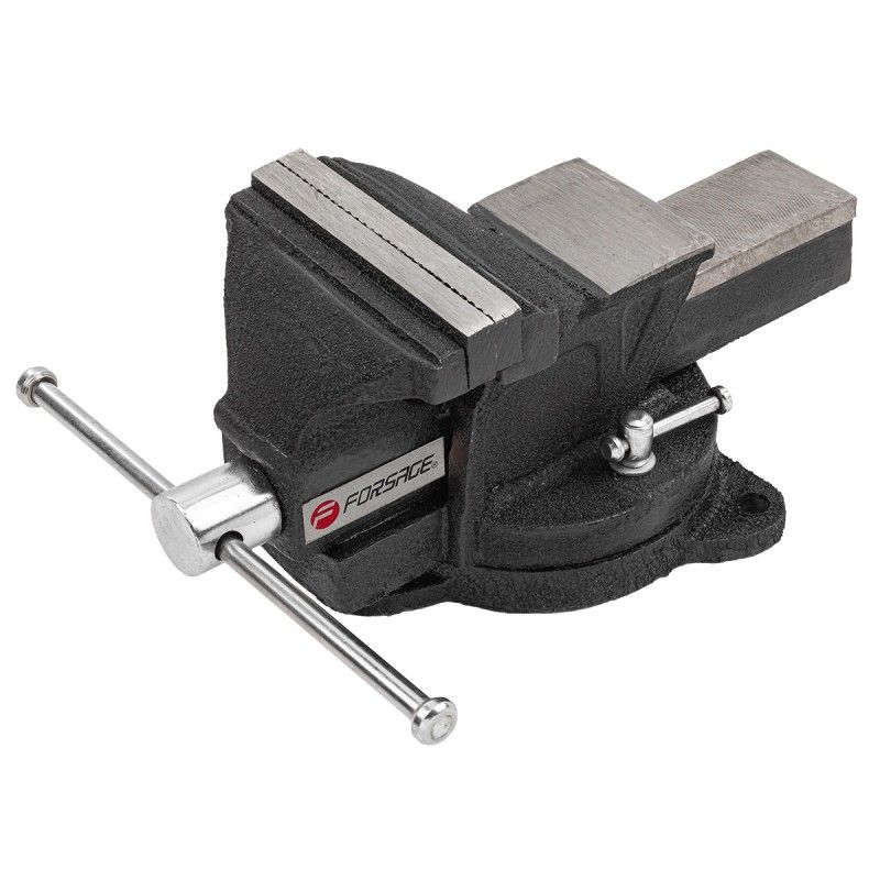 Тиски стальные поворотные с наковальней 5" (125мм) RockFORCE ...Rock FORCE RF-6540105