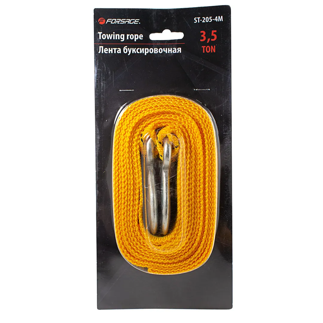 Трос буксировочный тканая лента 4м 3,5т с крюками Forsage KR462 .King
