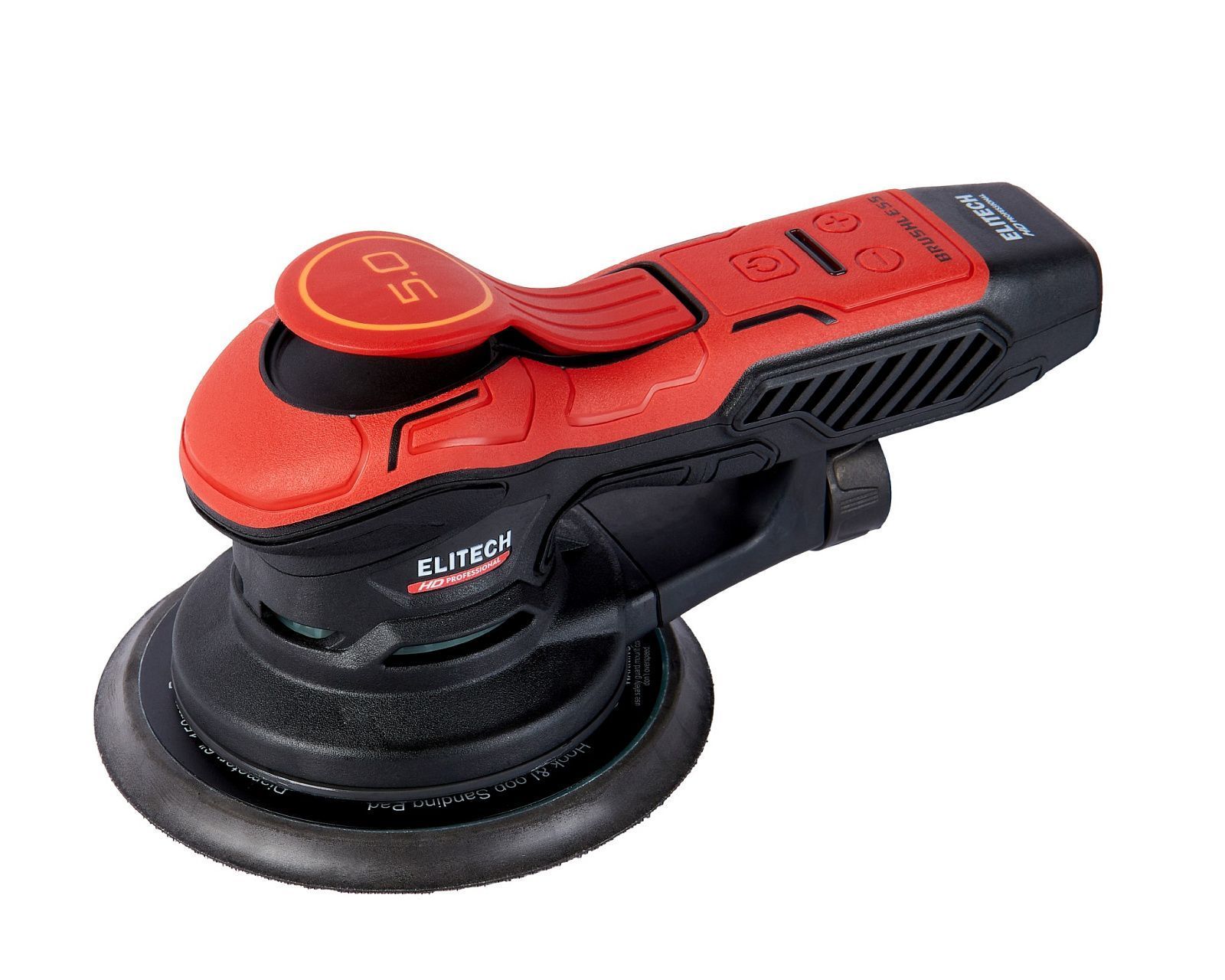 Эксцентриковая шлифмашина ES 0515E ,HD ,150 мм, 400 Вт ,BL ,кейс, ELITECH 205357