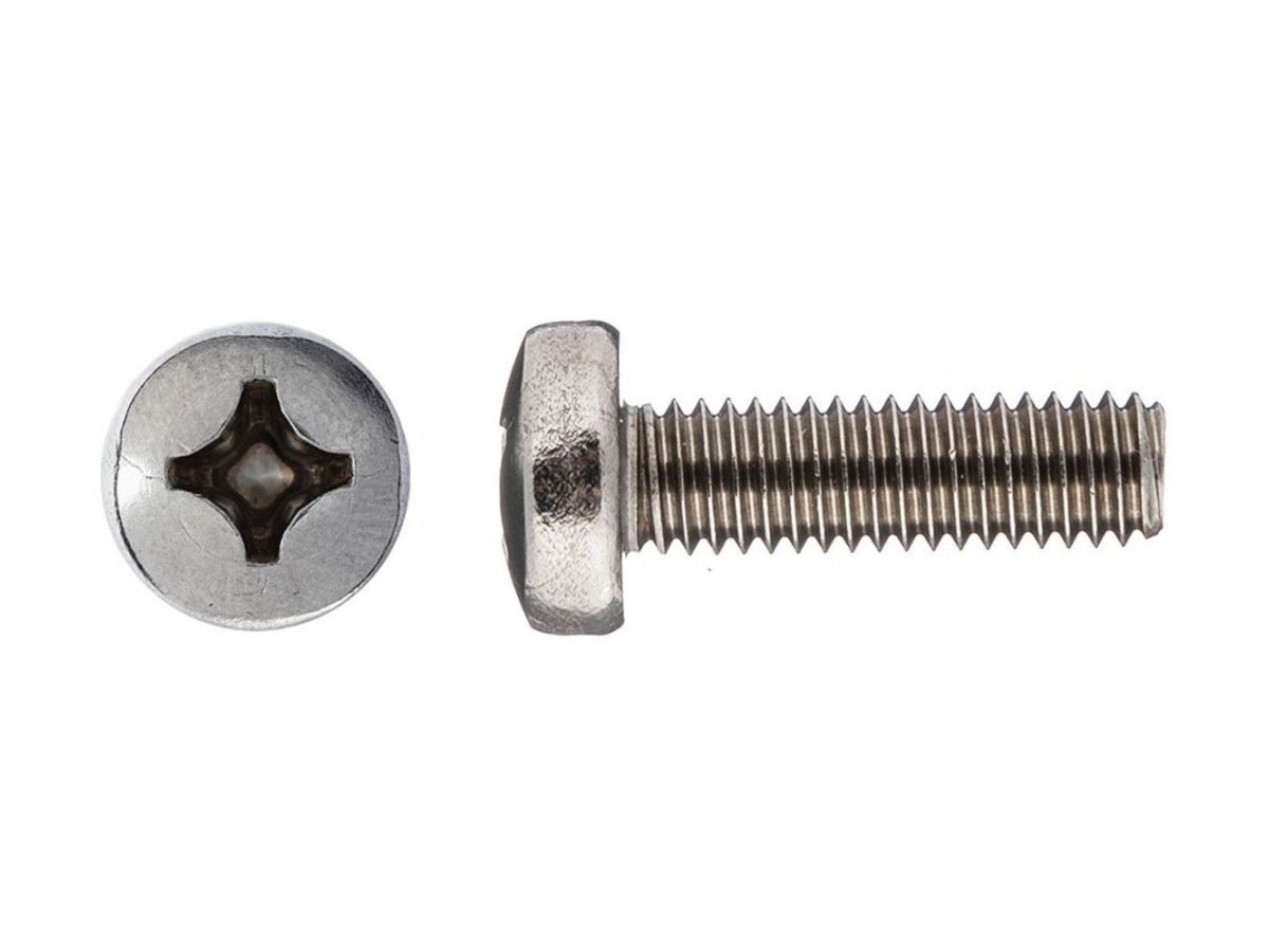 Винт М3х6 мм полусфера, нерж. сталь (А2), DIN 7985 (100 шт в зип-локе) STARFIX SMZ1-58132-100