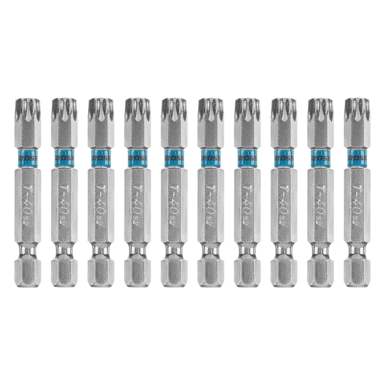 Набор бит TORX 40х50, сталь S2, 10 шт. Gross 11473