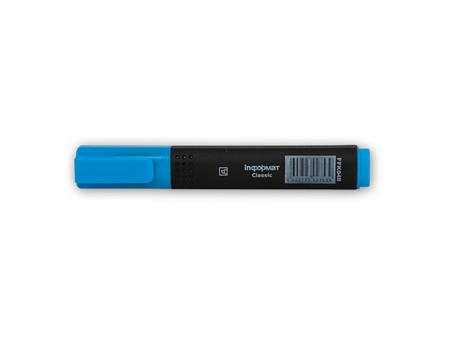 Маркер текстовый CLASSIC 1-5 мм голубой скошенный,  INФОРМАТ FFK04B
